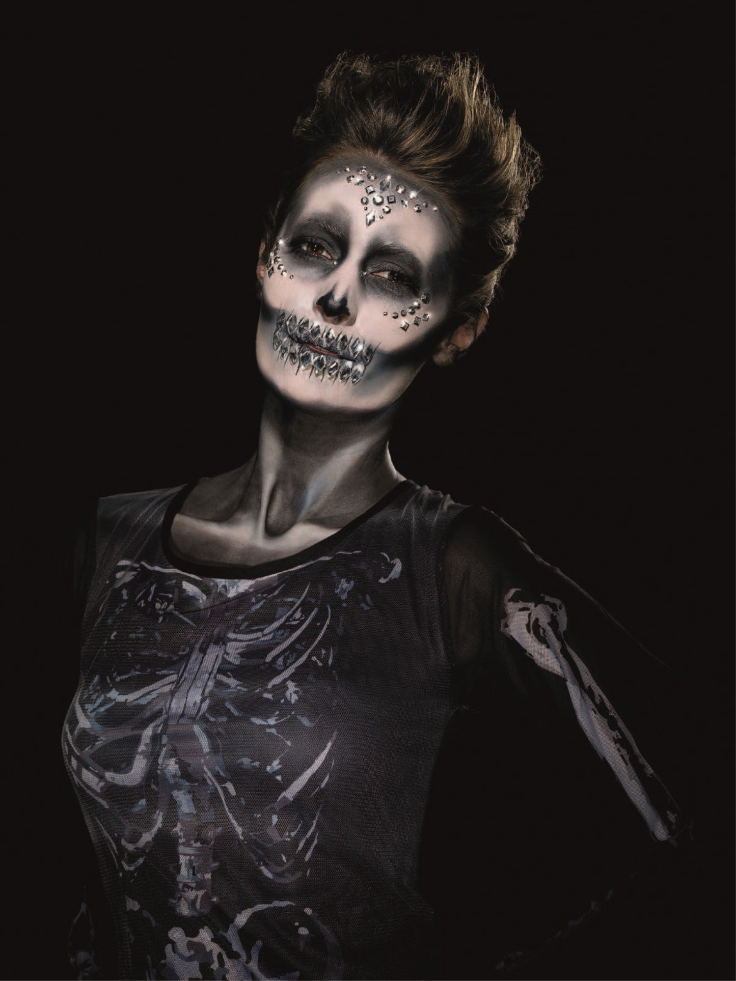 Smiffys Make-Up FX, Jewel Face Gems, Silver Wholesale