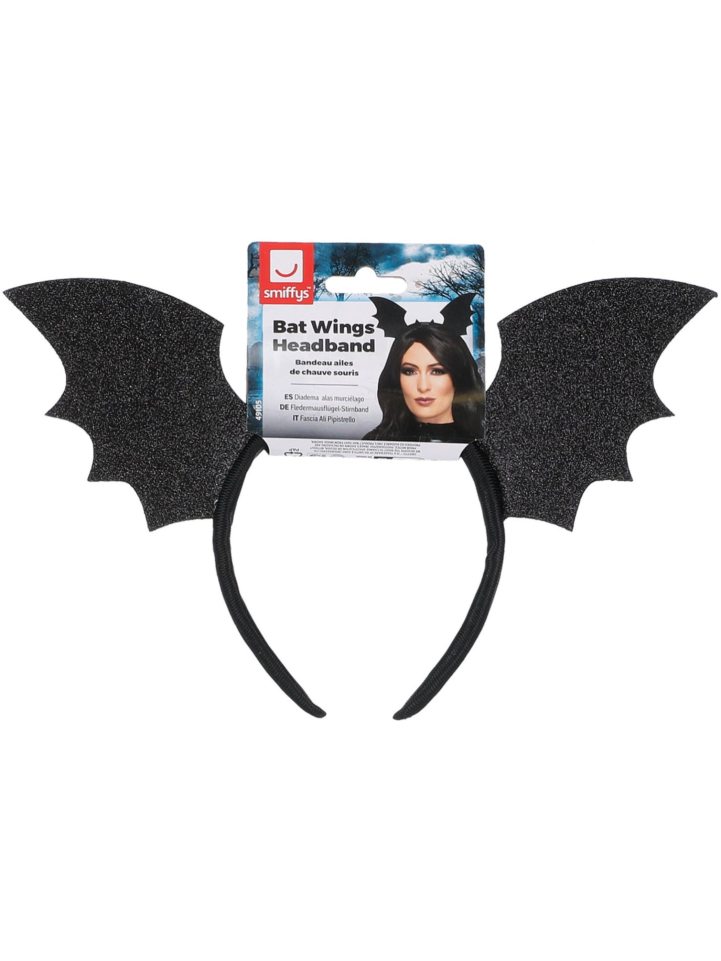 Bat Wings Headband, Black Wholesale