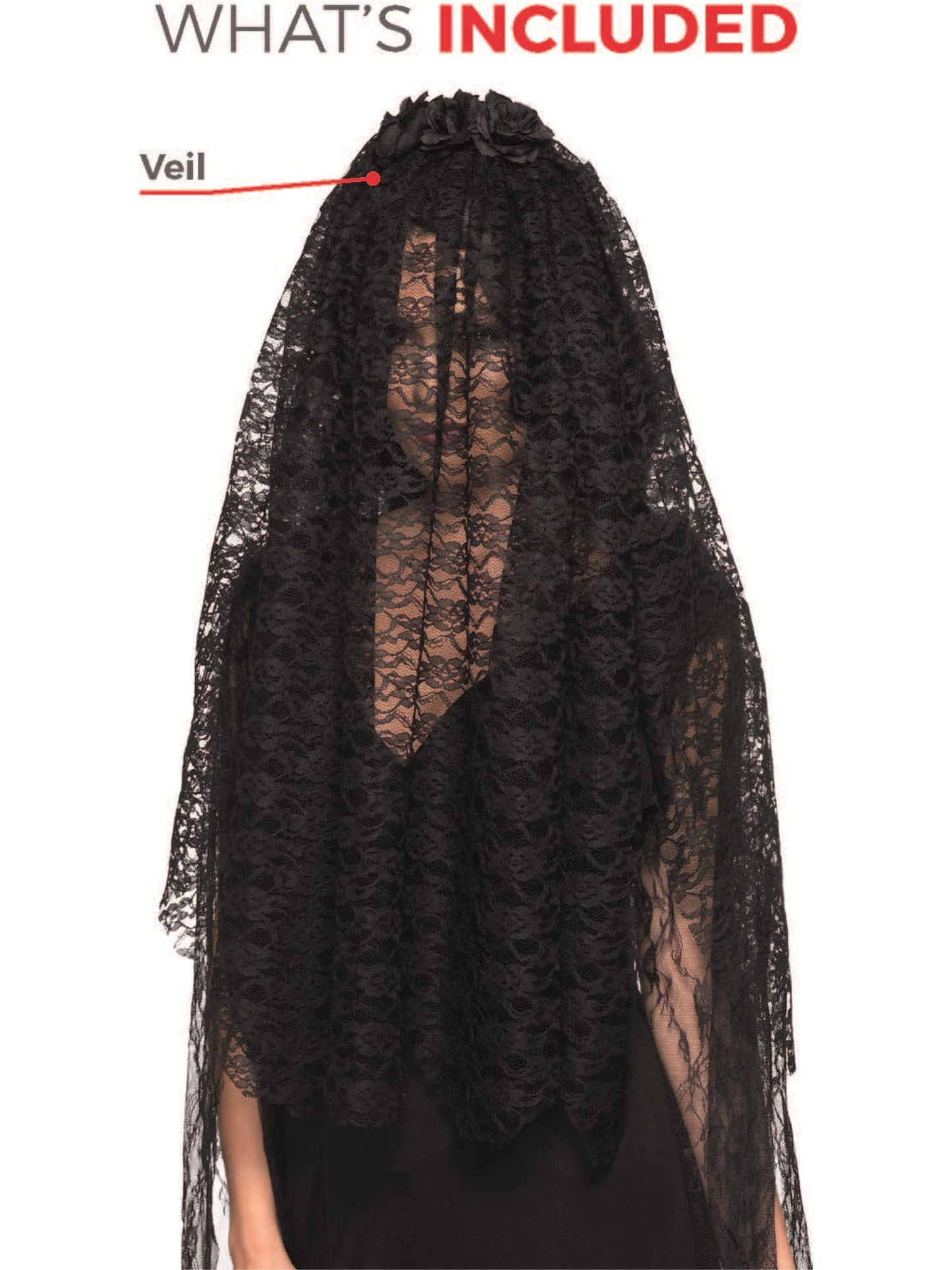 Black Widow Veil, Black Wholesale