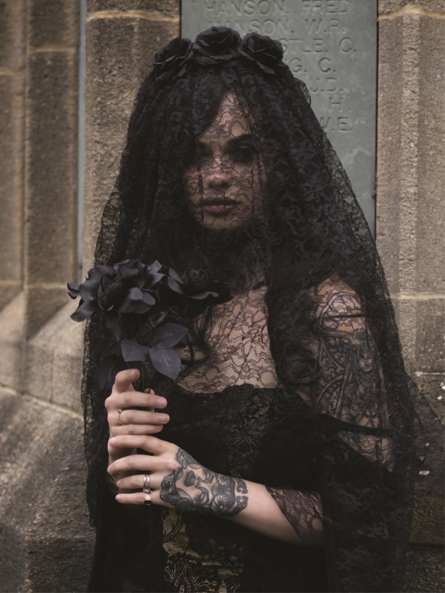 Black Widow Veil, Black Wholesale