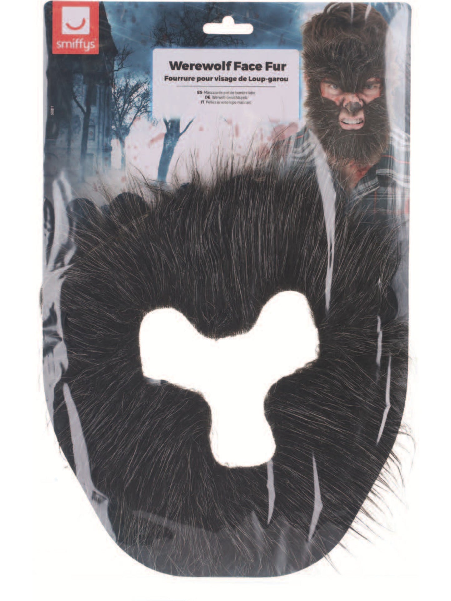 Smiffys Make-Up FX, Werewolf Face Fur, Brown Wholesale