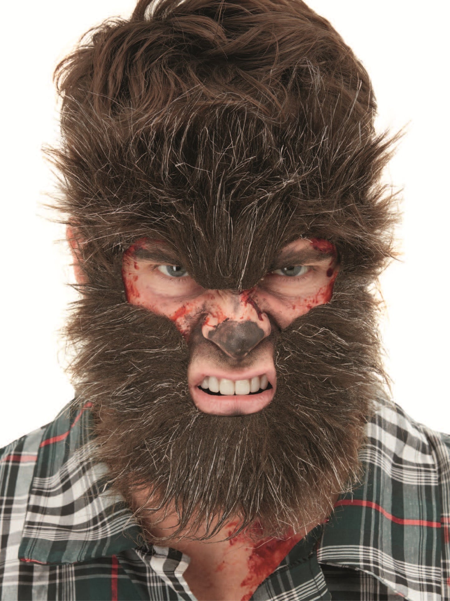 Smiffys Make-Up FX, Werewolf Face Fur, Brown Wholesale