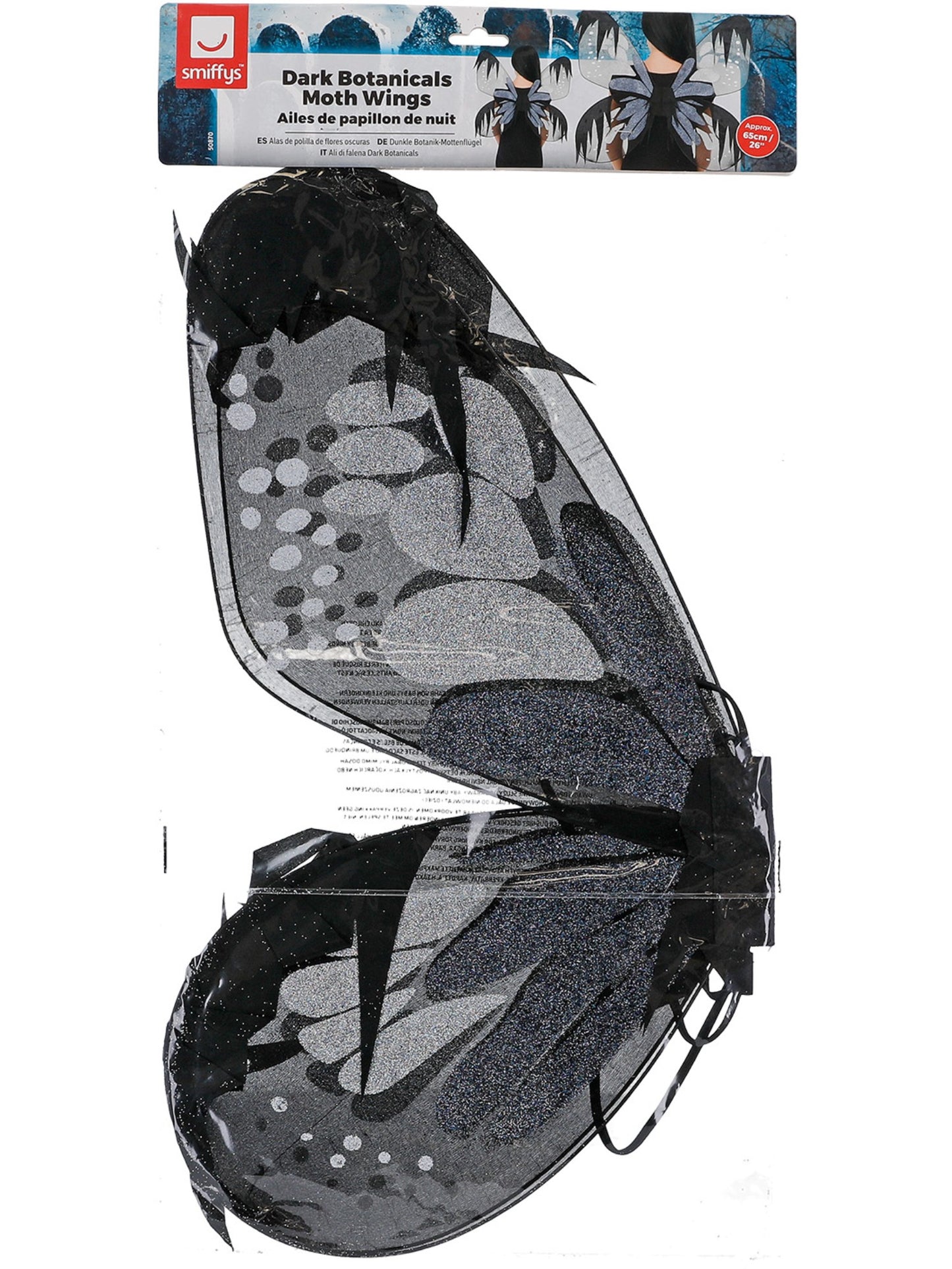 Dark Botanicals Moth Wings, Grey Wholesale