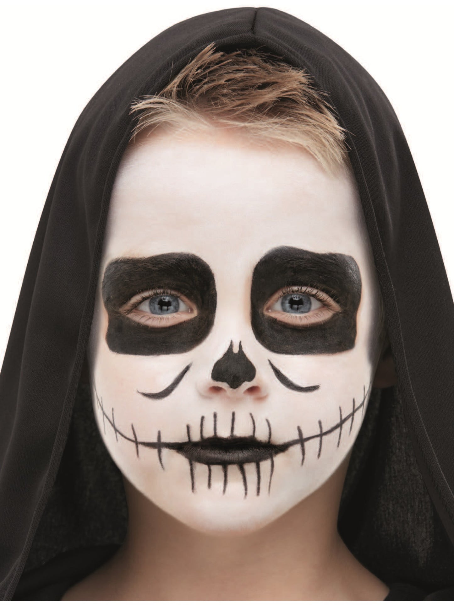 Smiffys Make-Up FX, Kids Skeleton Kit, Aqua, Black Wholesale