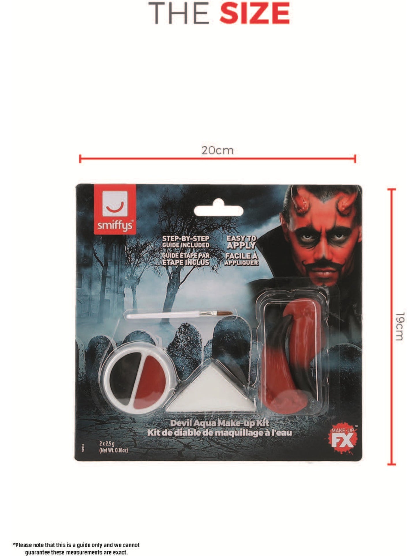 Smiffys Make-Up FX, Devil Kit, Aqua, Red & Black Wholesale