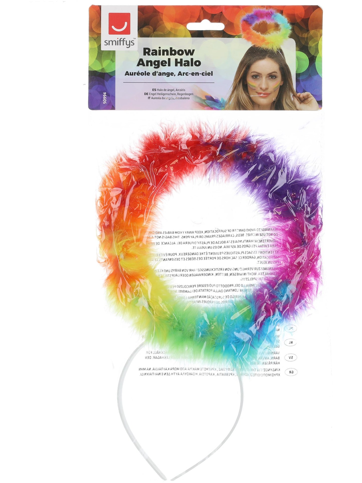 Rainbow Angel Halo, Multi-Coloured Wholesale