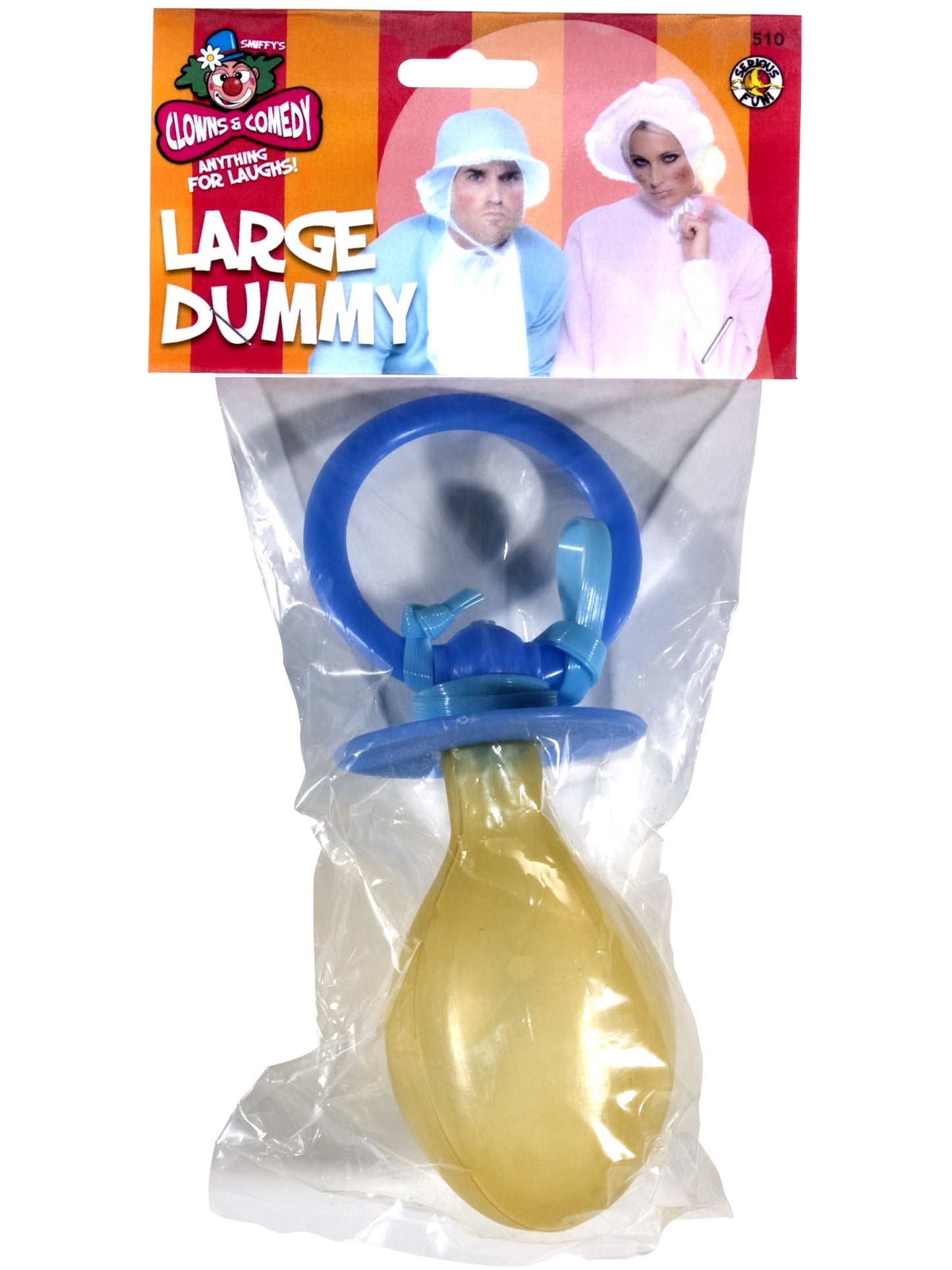 Large Dummy, Soother, Assorted Pink or Baby Blue, Wholesale