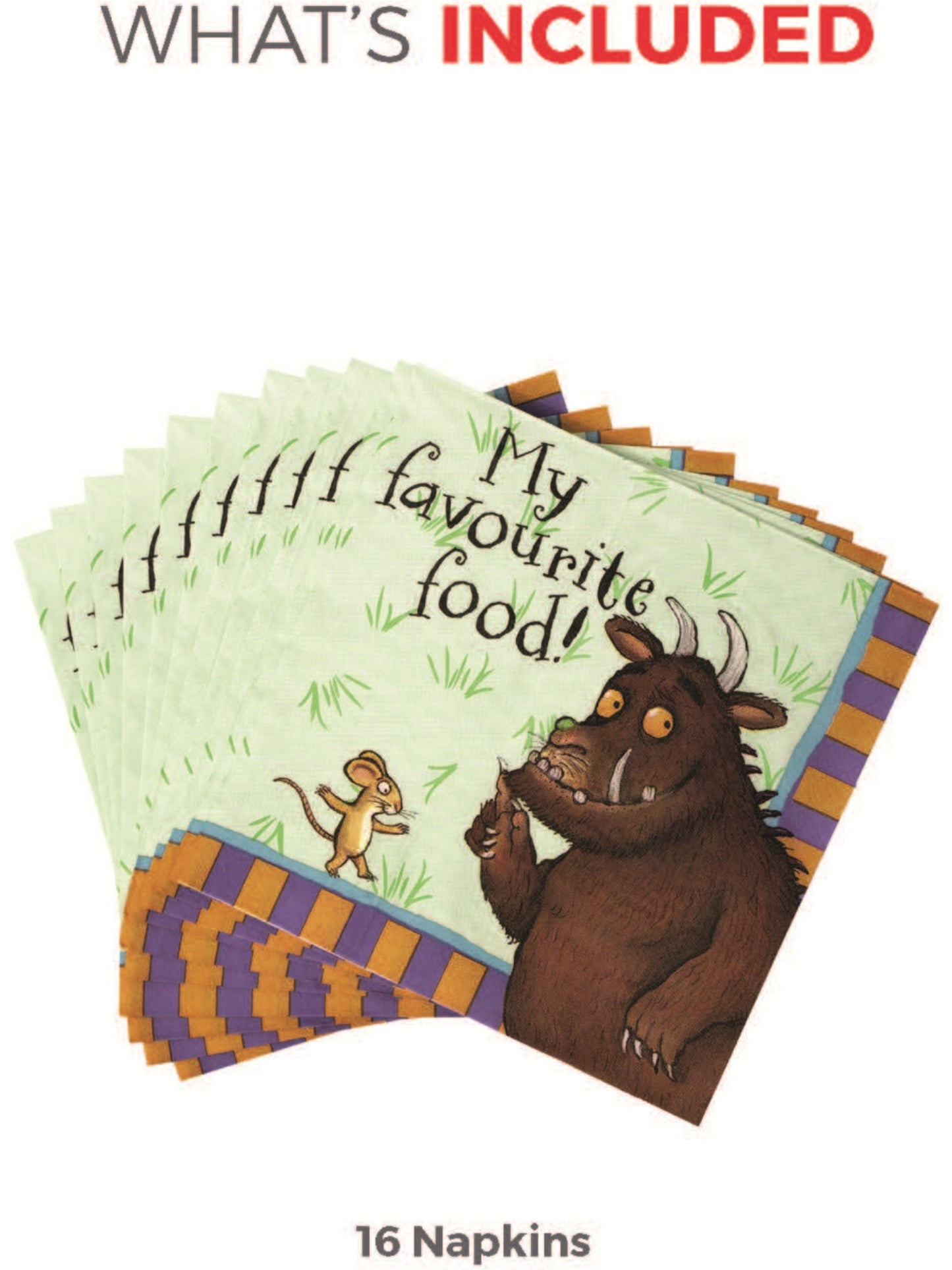 The Gruffalo Tableware Party Napkins x16 Wholesale