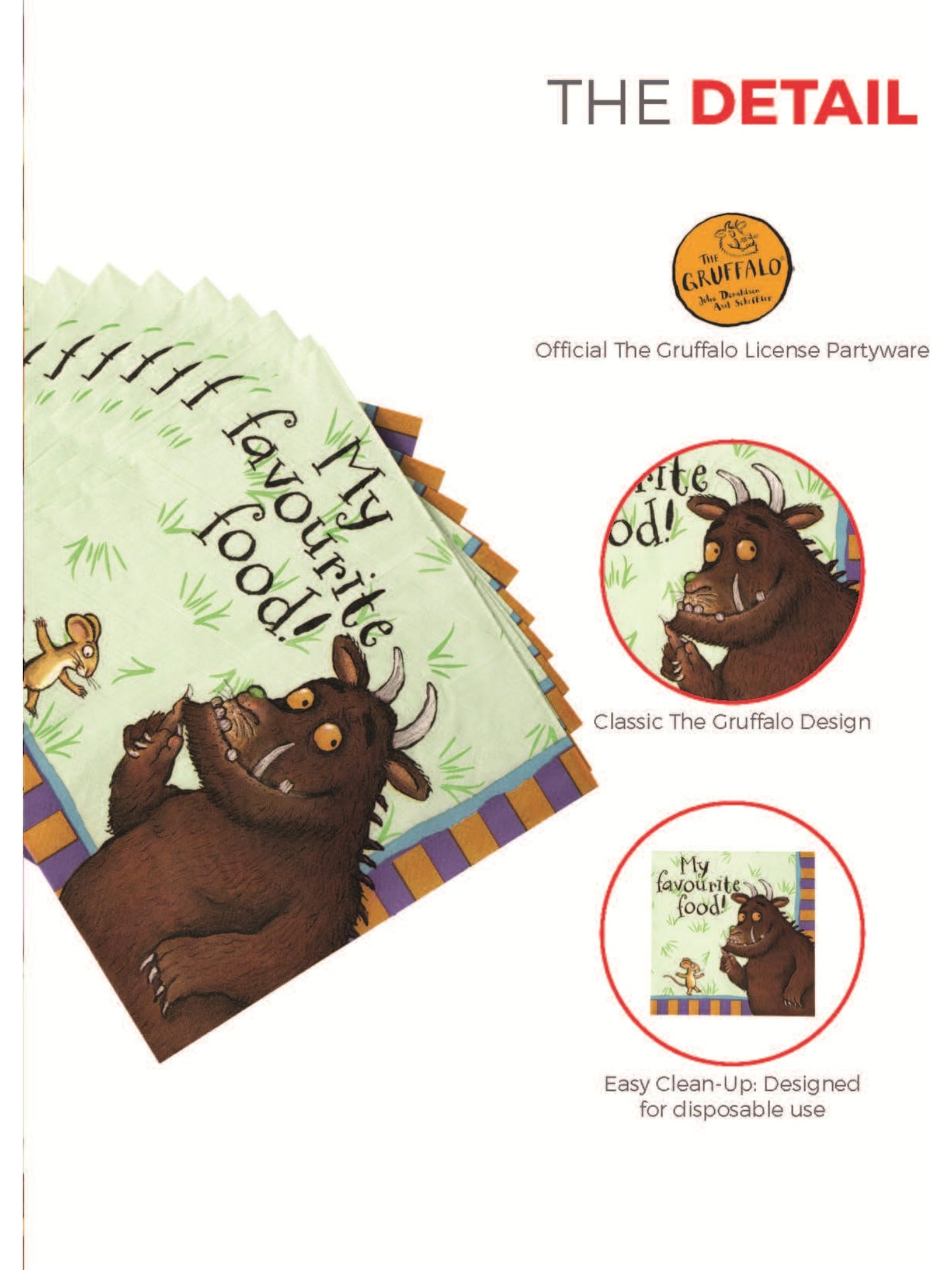 The Gruffalo Tableware Party Napkins x16 Wholesale
