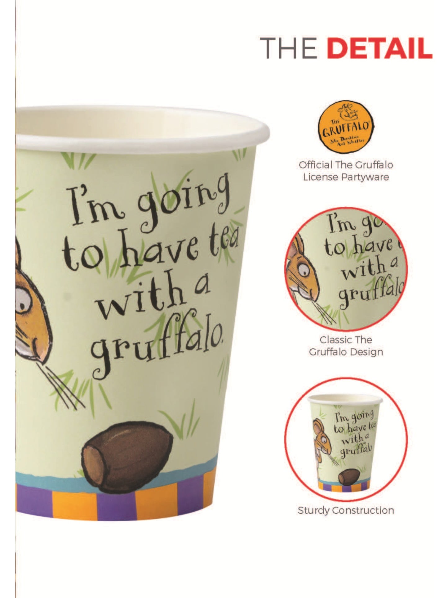The Gruffalo Tableware Party Cups x8 Wholesale