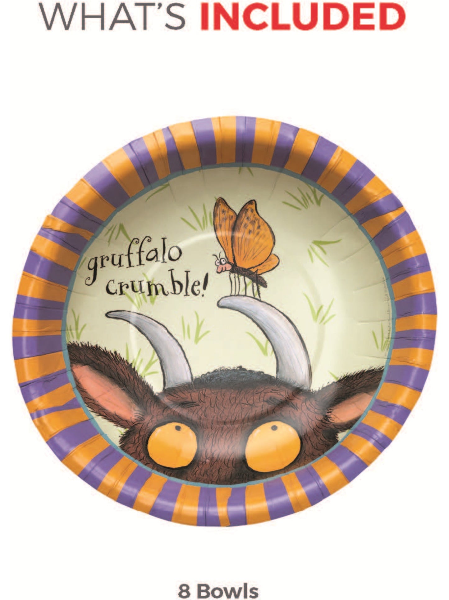 The Gruffalo Tableware Party Bowls x8 Wholesale