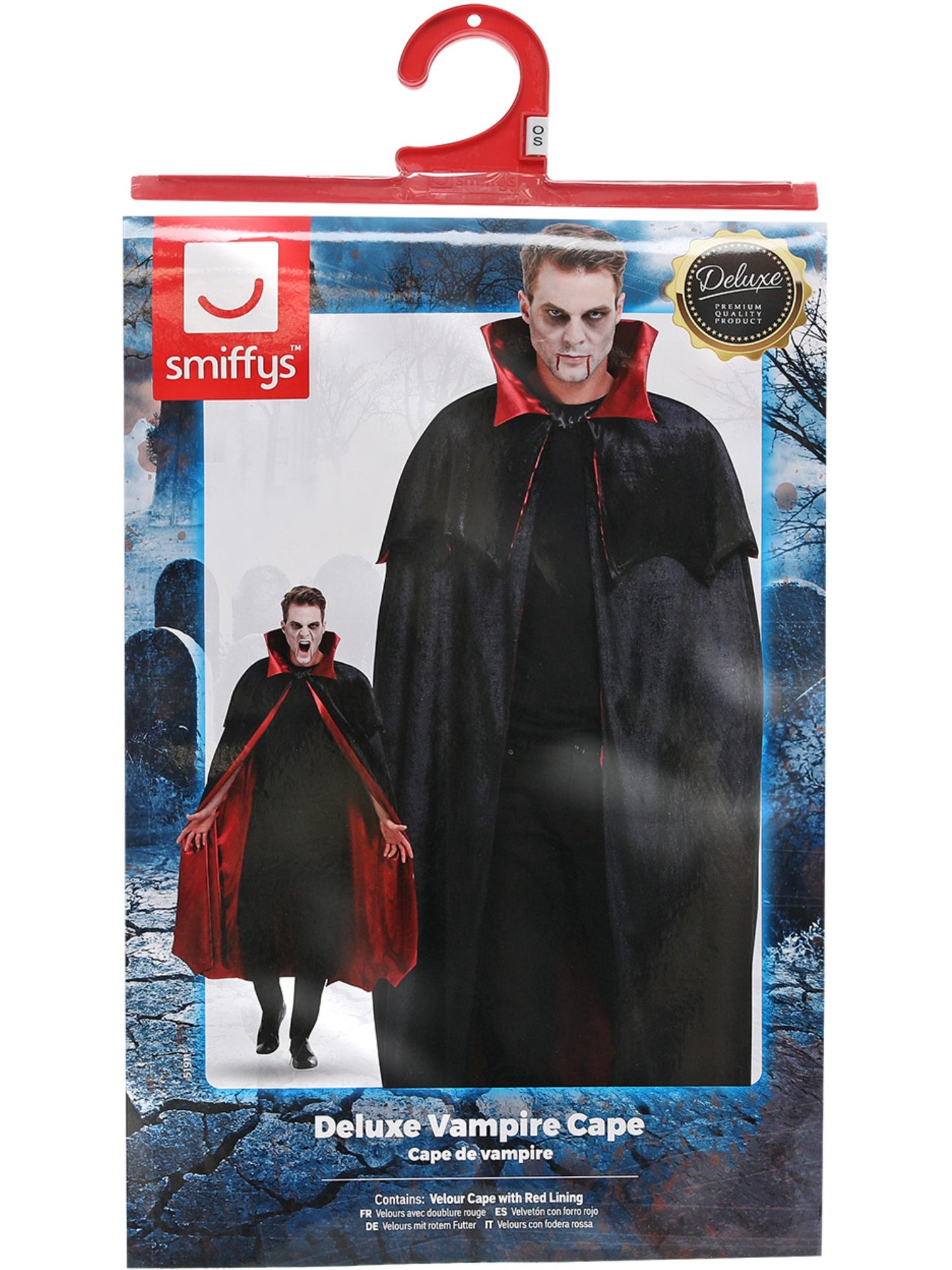 Deluxe Vampire Cape, Black Wholesale