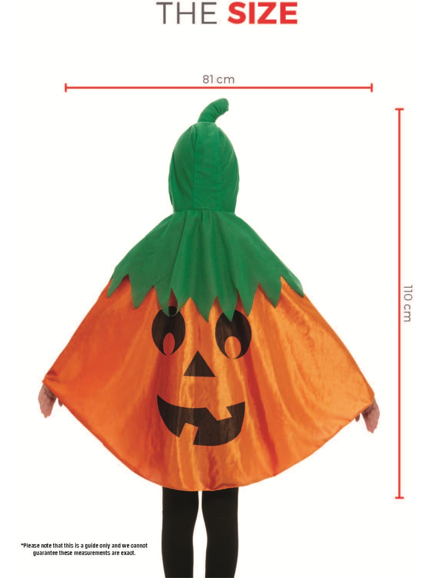 Pumpkin Hooded Cape, Orange Wholesale
