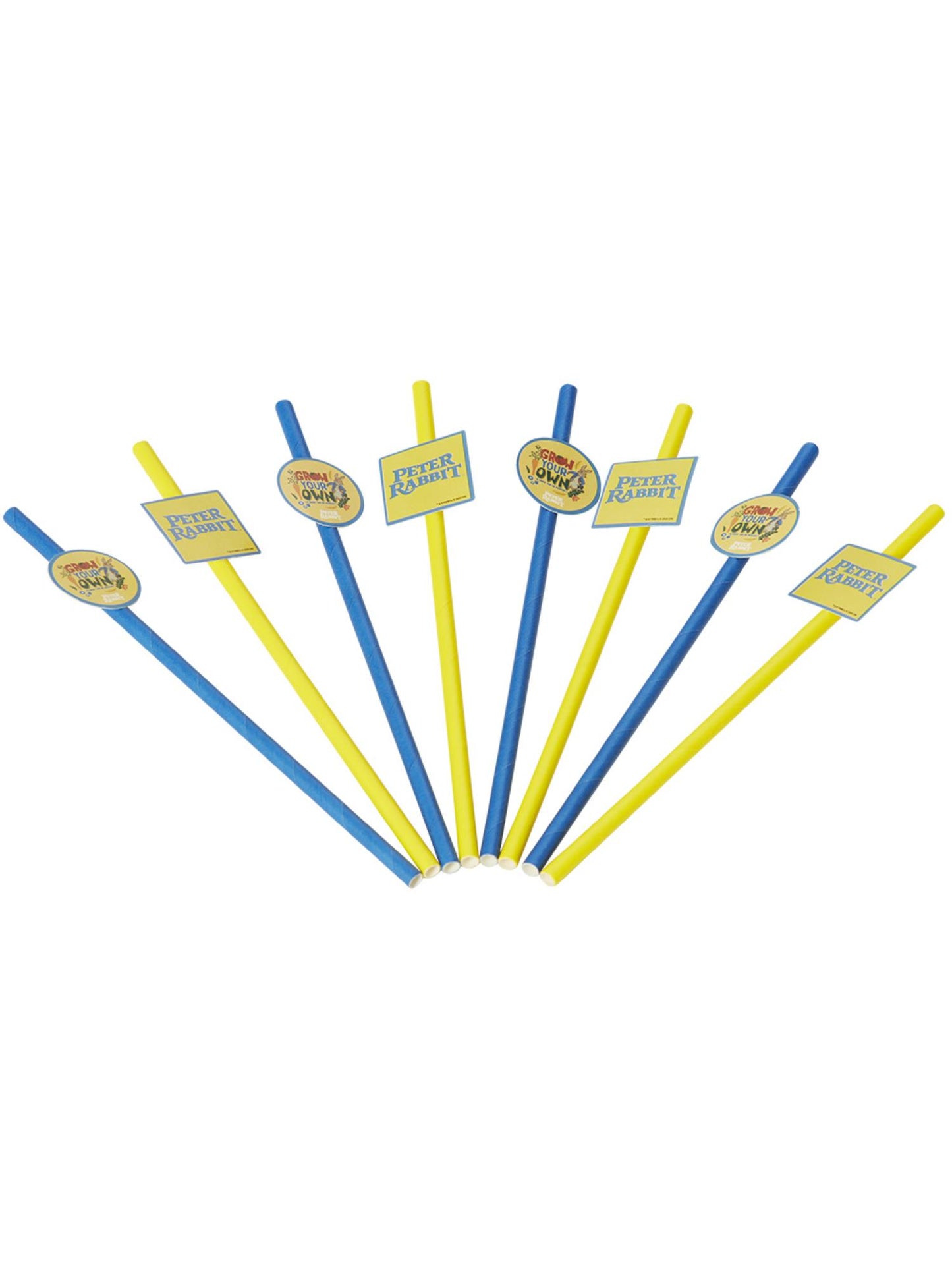 Peter Rabbit Movie Tableware Party Straws x8 Wholesale