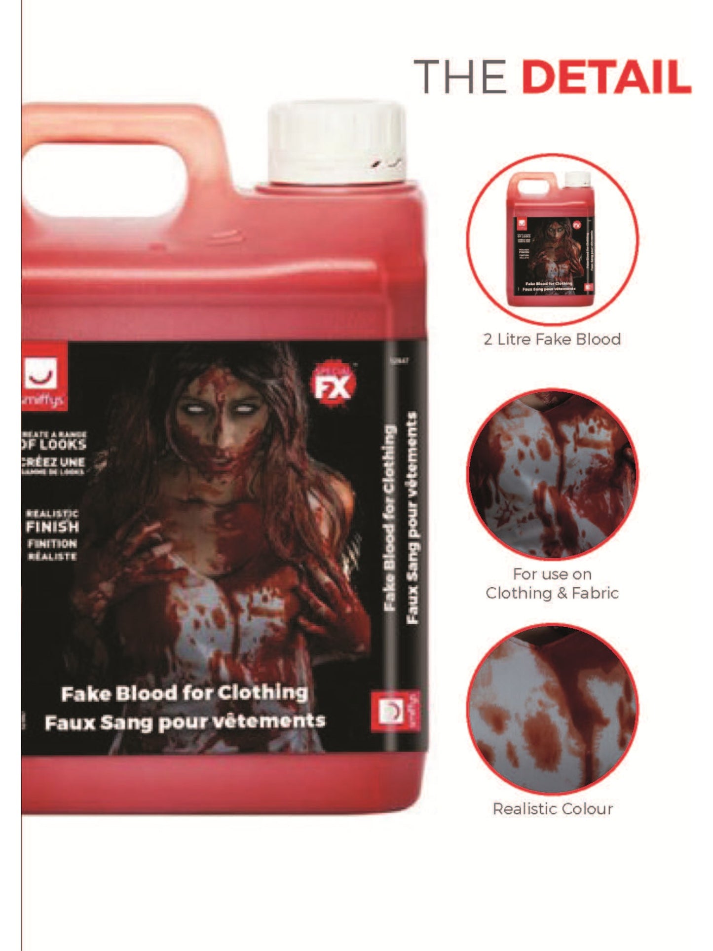 Smiffys FX, Clothing Fake Blood 2ltr Wholesale