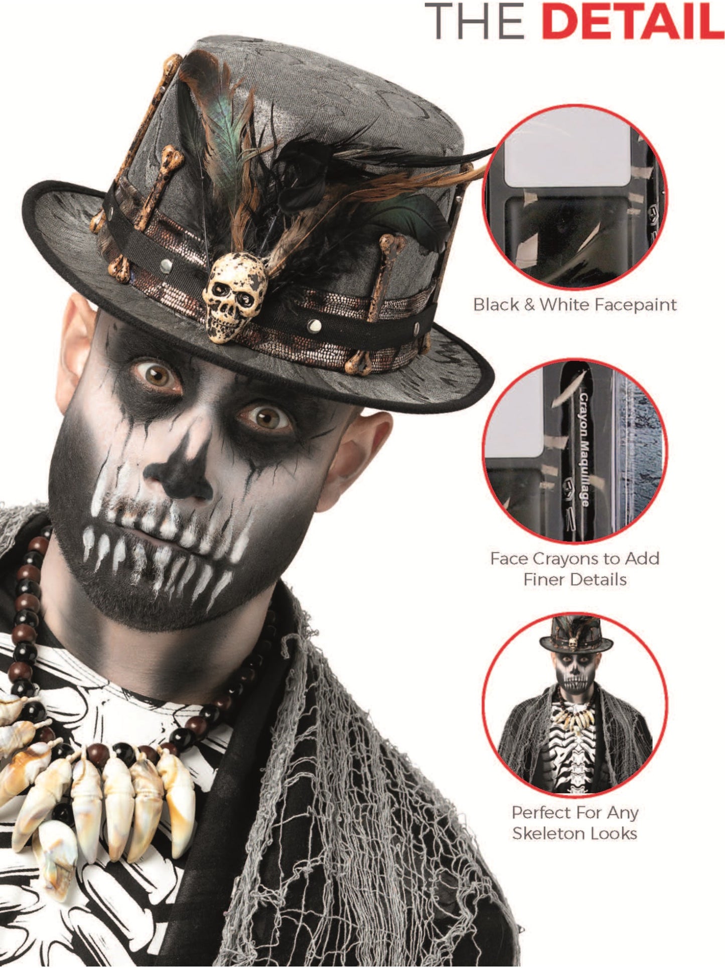 Smiffys Make-Up FX, Black & White Kit Wholesale