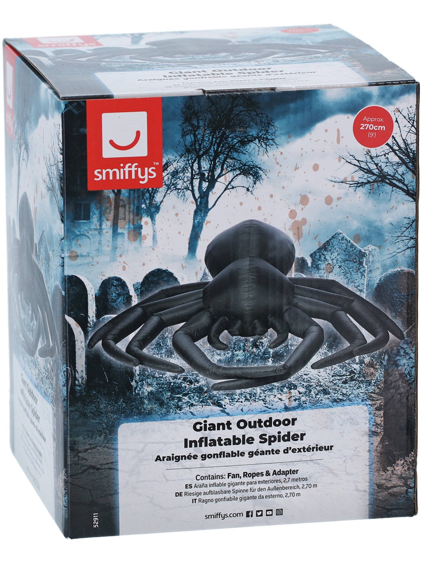 Giant Outdoor Inflatable Spider, 9ft Wholesale