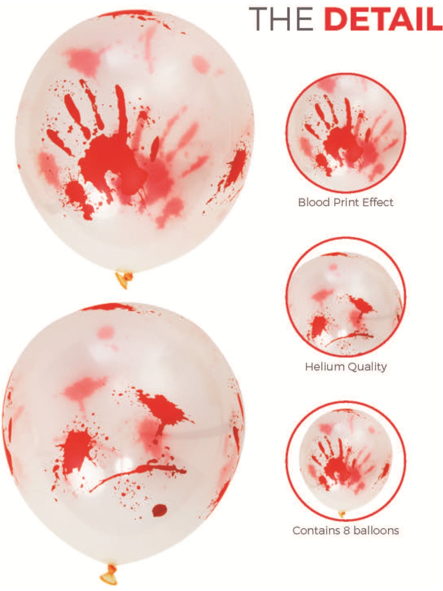 Bloody Balloons, 30cm, 8Pk Wholesale