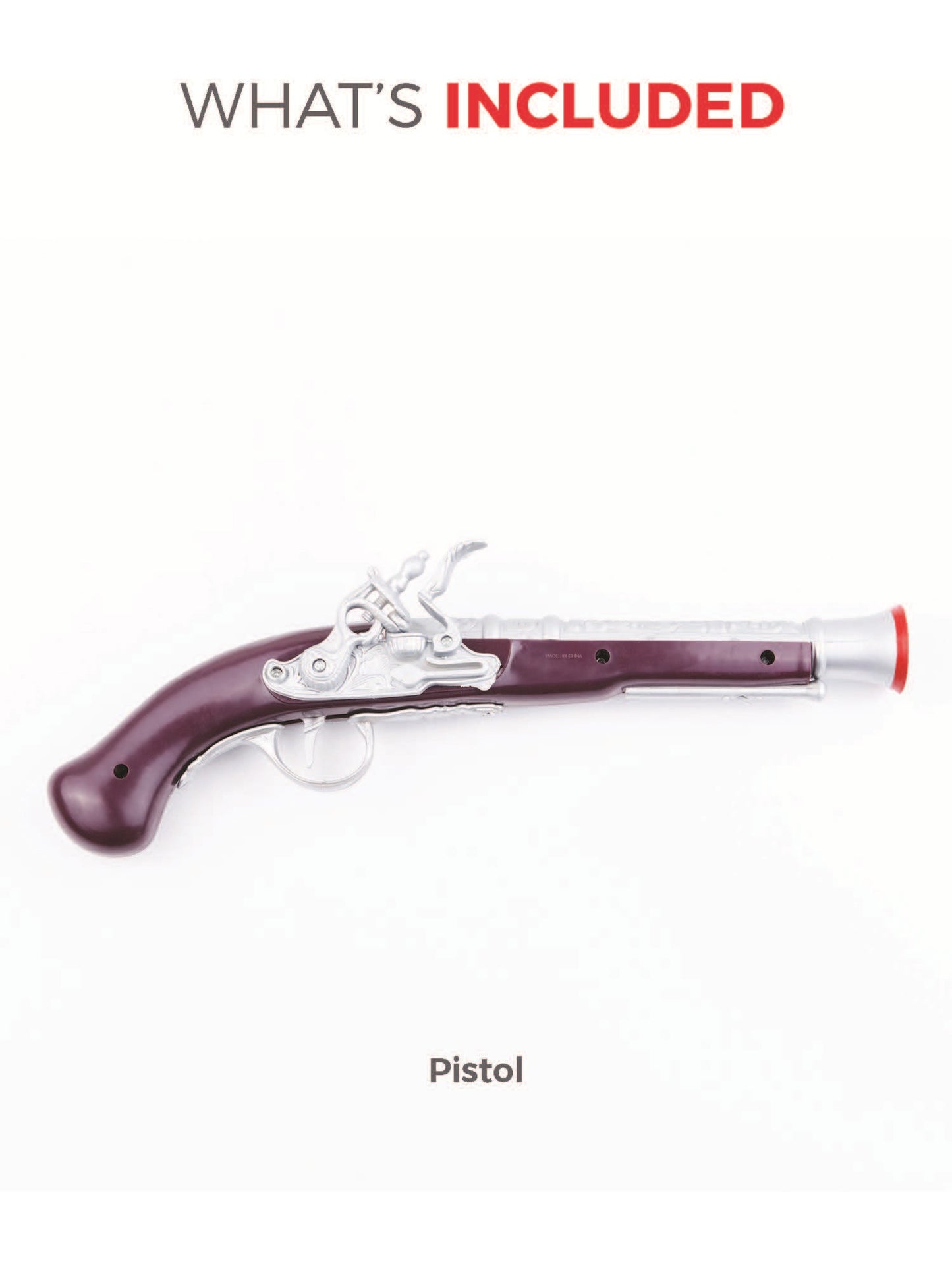 Pirate Pistol, Silver Wholesale