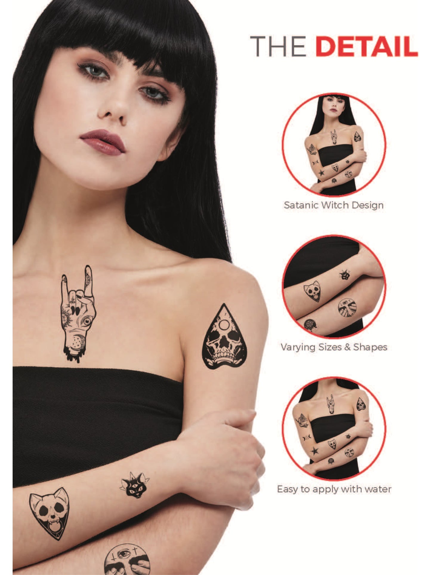 Smiffys Make-Up FX, Icon Tattoo Transfers Wholesale
