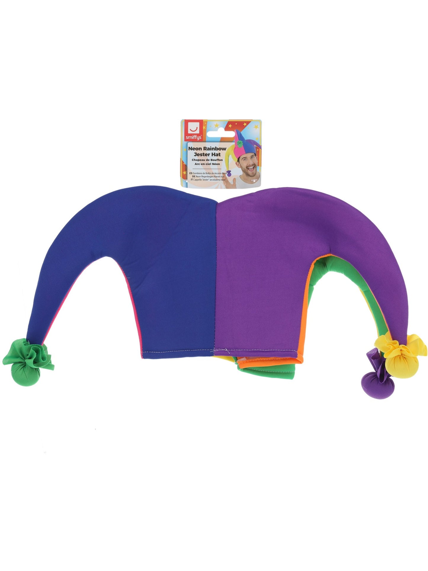 Neon Rainbow Jester Hat Wholesale