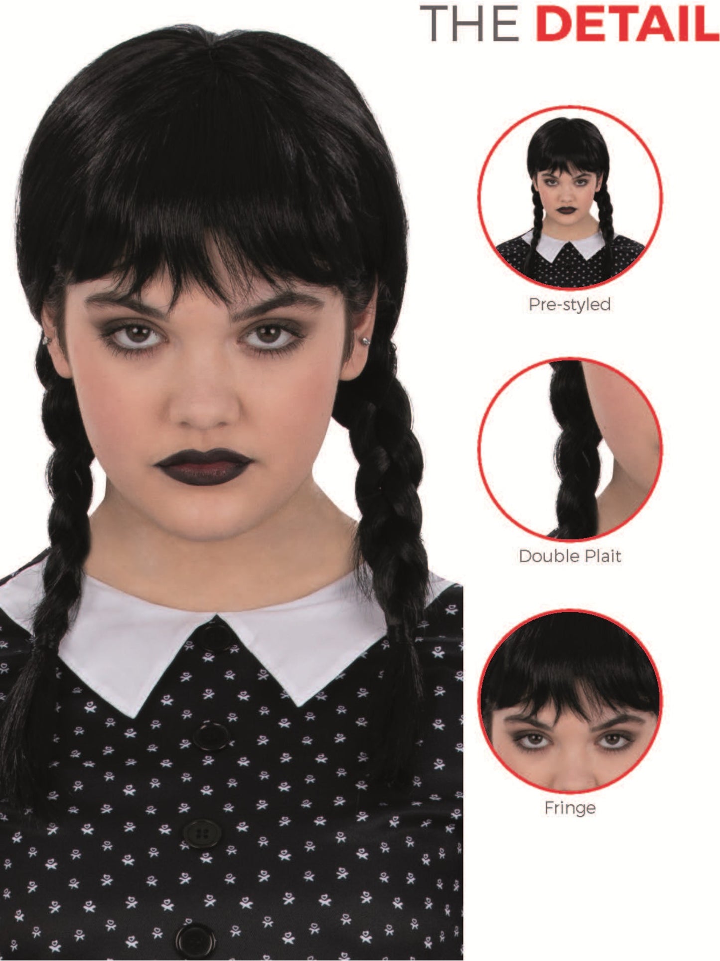 Kids Gothic School Girl Wig Wholesale
