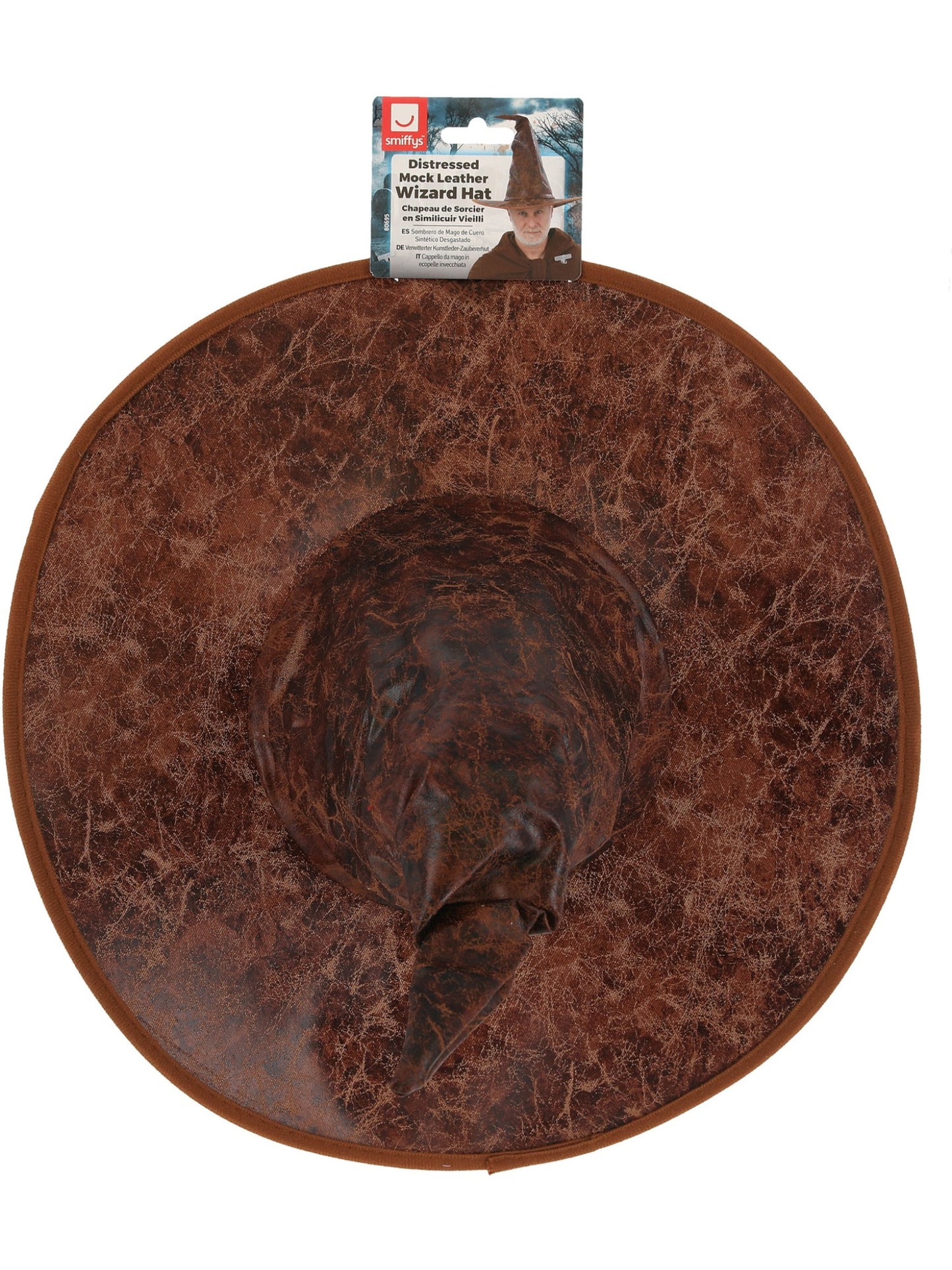 Distressed Mock Leather Wizard Hat Wholesale