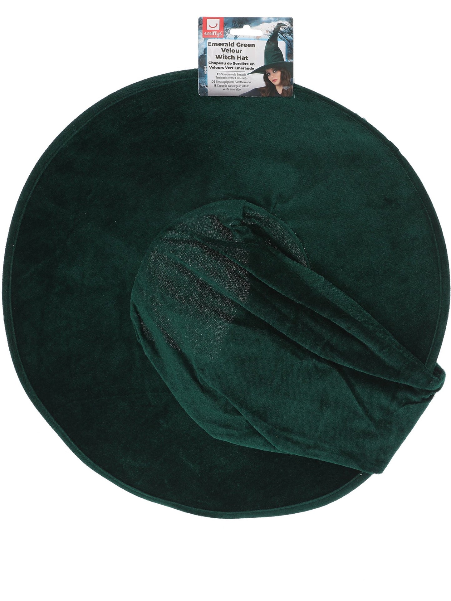Emerald Green Velour Witch Hat Wholesale