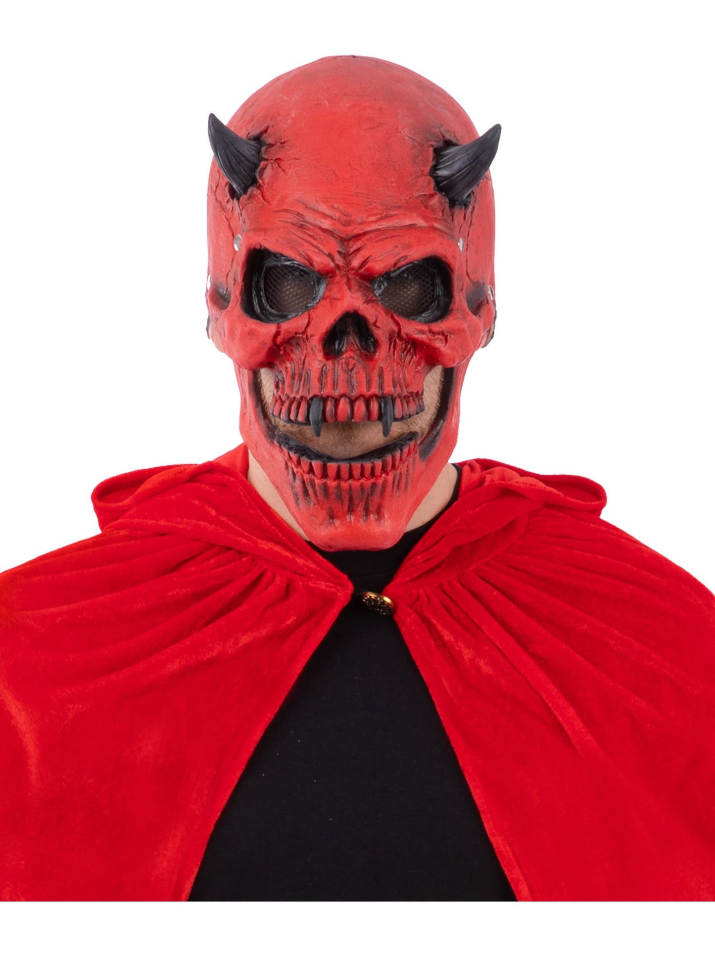 Red Devil Skull Latex Mask, with Moving Mouth Wholesale