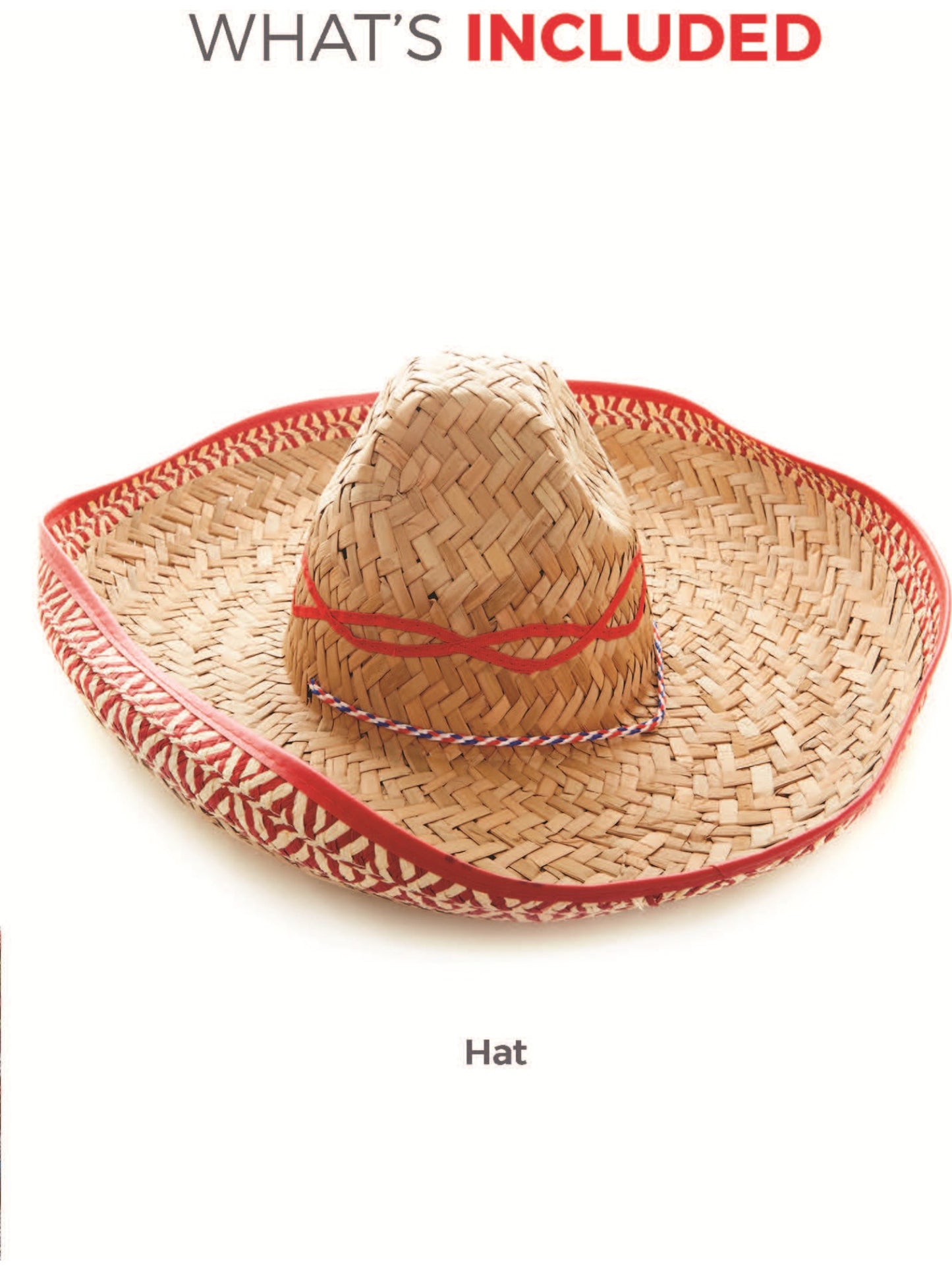 Sombrero Straw Hat, Brown Wholesale