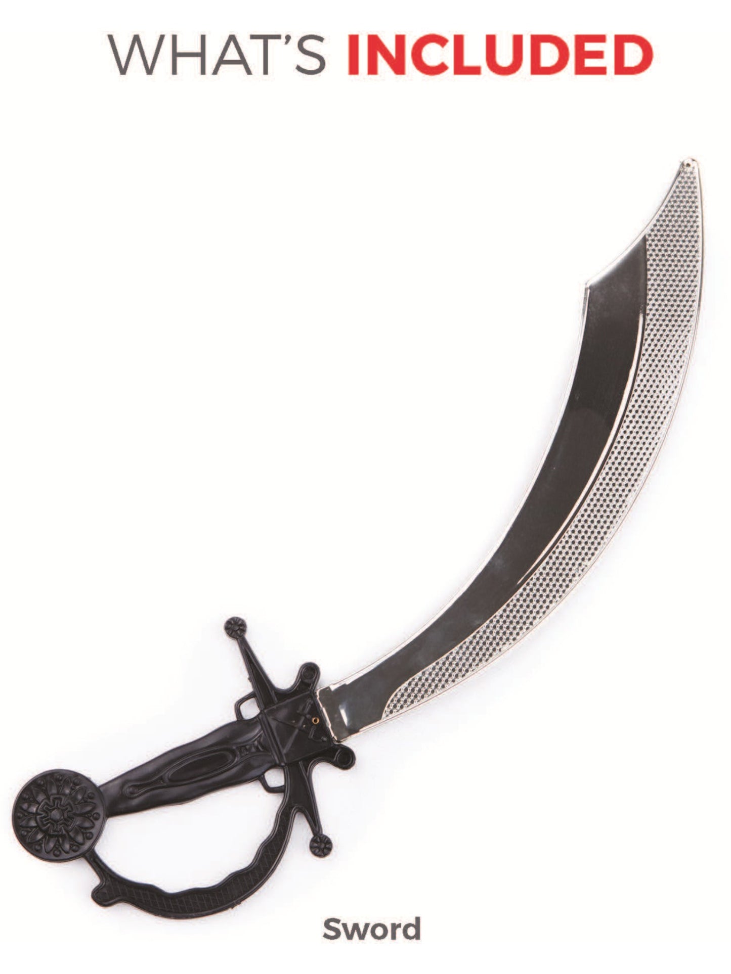 Pirate Sword, 50cm / 20in, Silver Wholesale