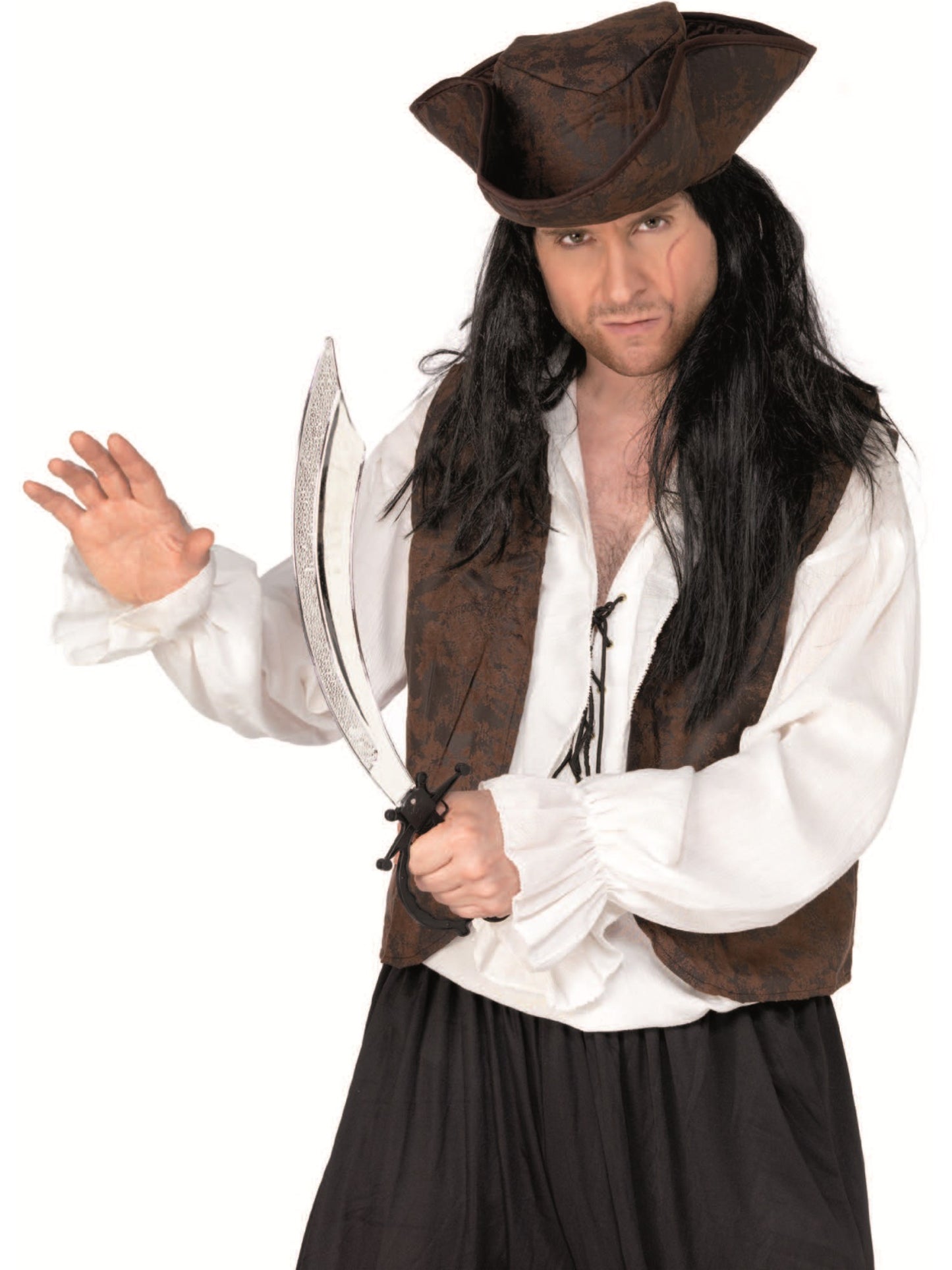 Pirate Sword, 50cm / 20in, Silver Wholesale