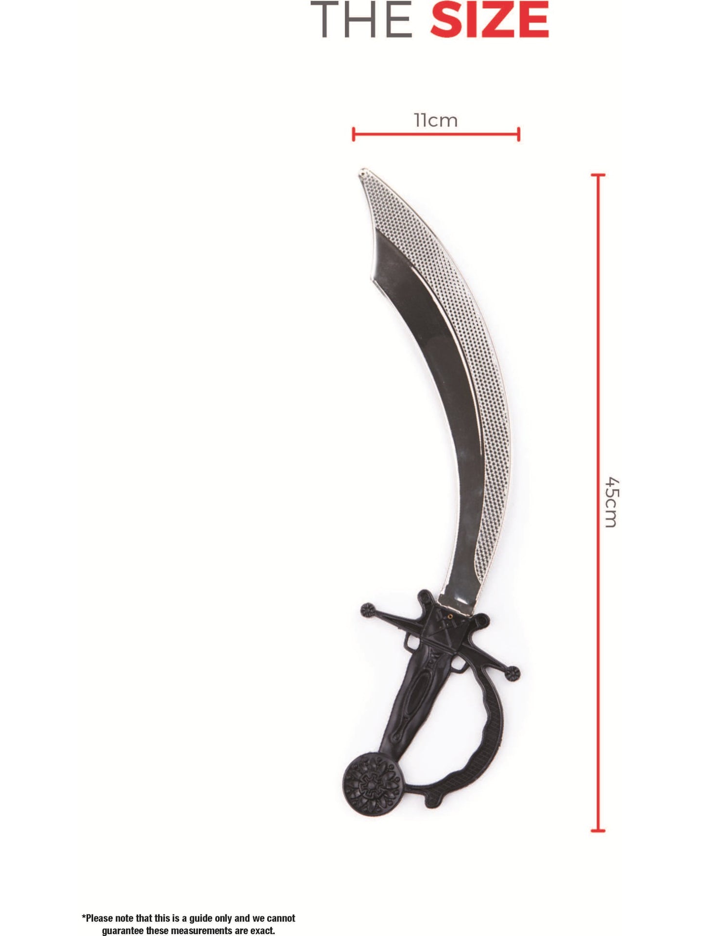 Pirate Sword, 50cm / 20in, Silver Wholesale