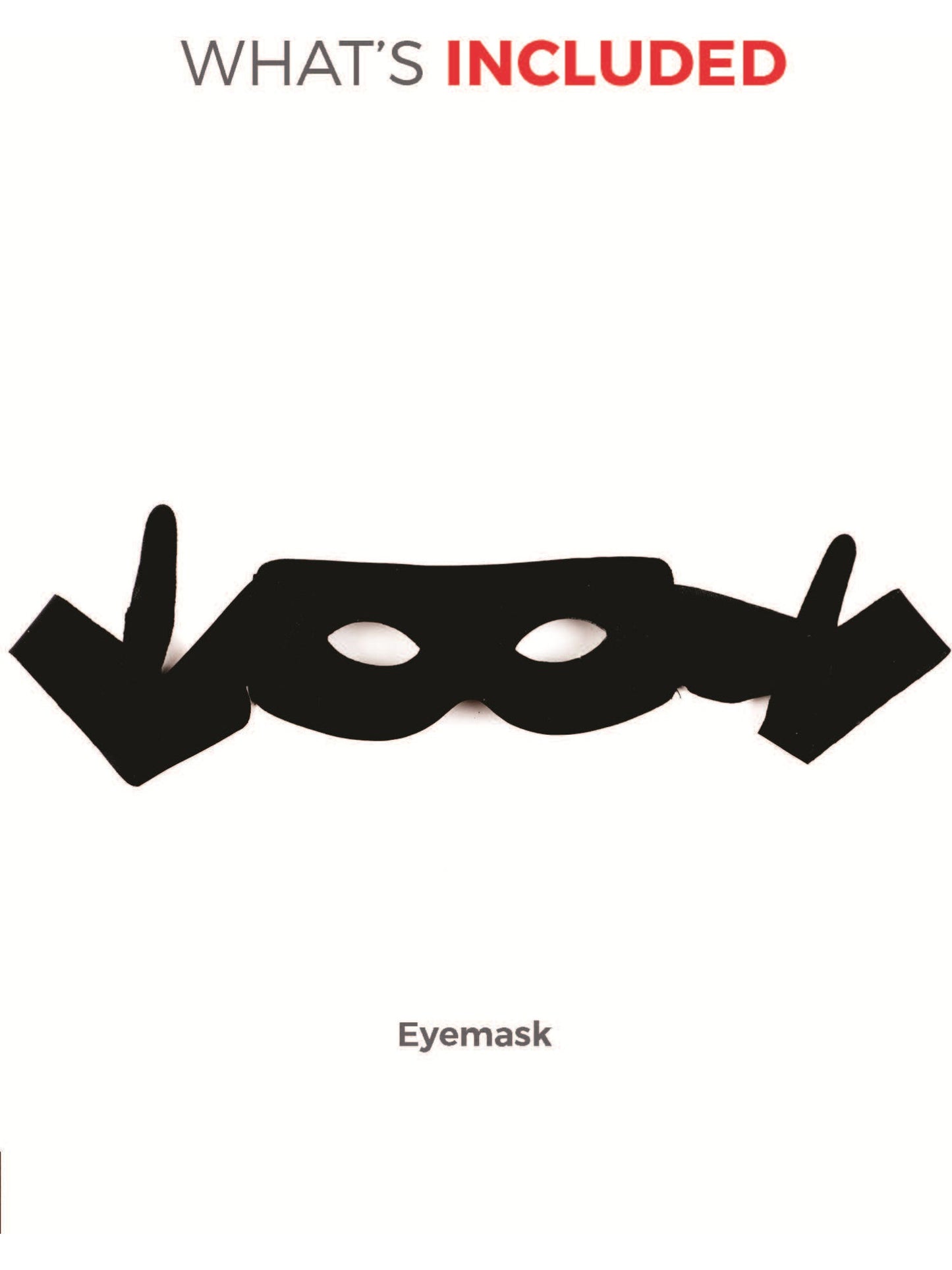 Bandit Eyemask and Tie Scarf, Black Wholesale