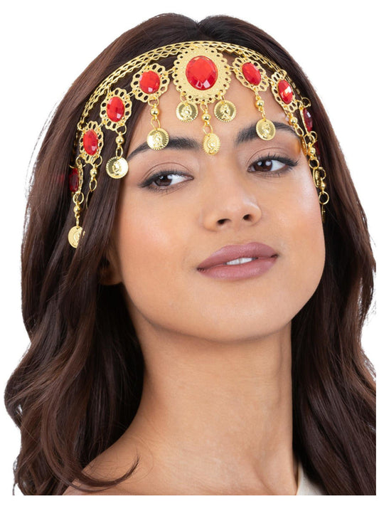 Grecian Gold Ruby Headdress