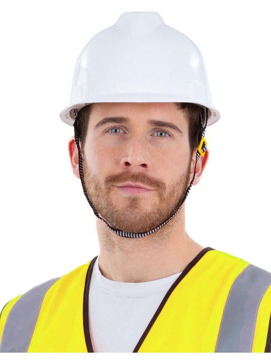 White Builders Helmet Adjustable