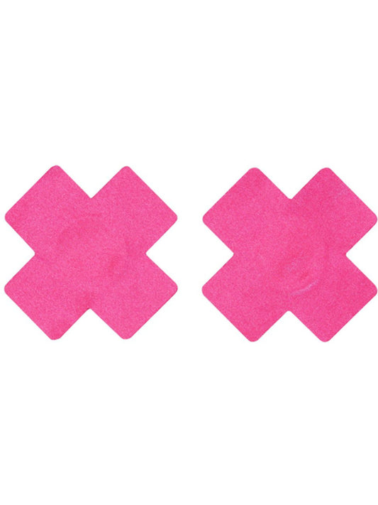 Fever Cross Nipple Pasties, Pink  WHOLESALE