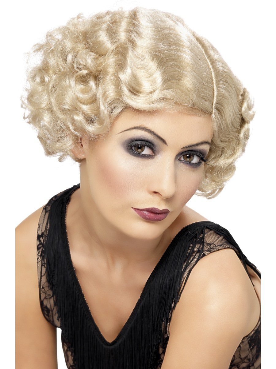 20s Flirty Flapper Wig, Short, Blonde Wholesale