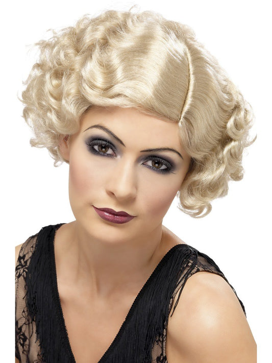 20s Flirty Flapper Wig, Short, Blonde Wholesale