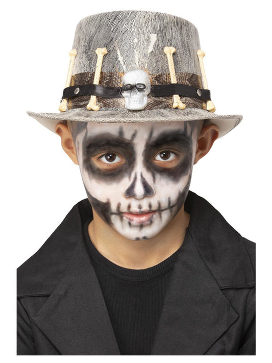 Kids Grey Voodoo Distressed Top Hat Wholesale