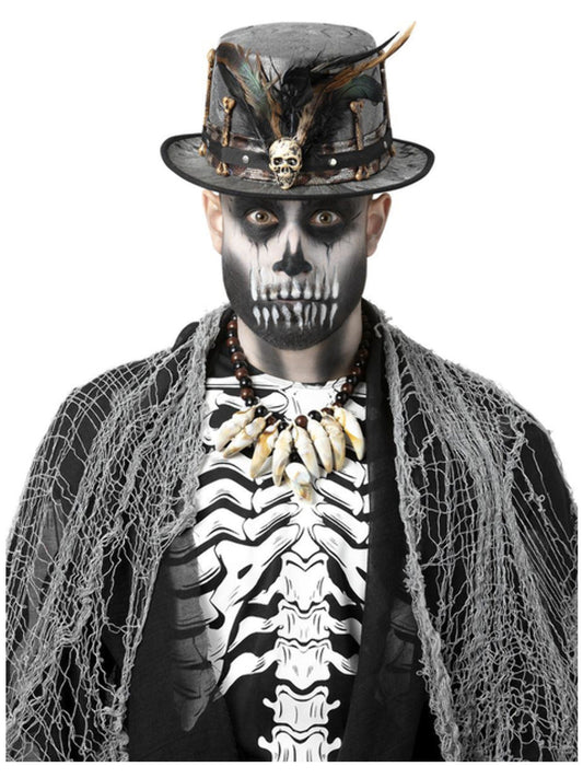 Witch Doctor Distressed Black Top Hat Wholesale