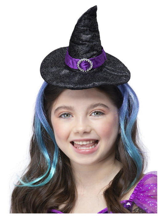 Glitter Witch Headband With Hair Wholesale