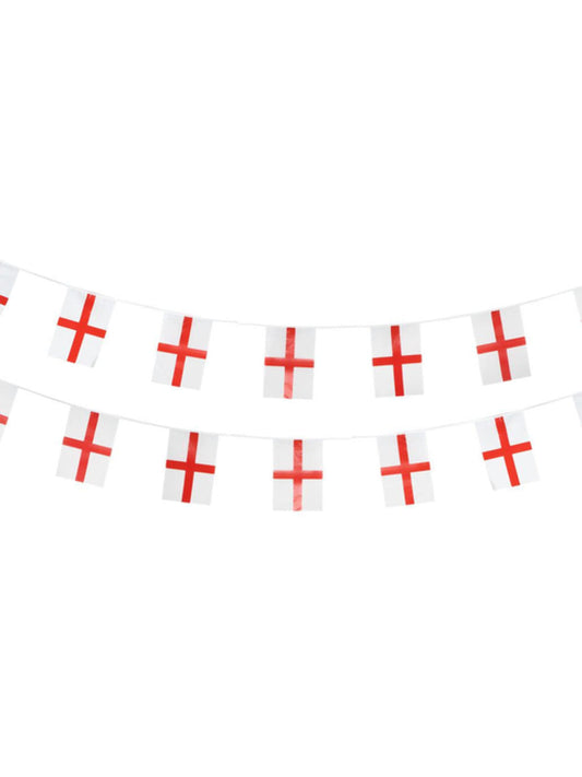 England Flag Rectangle Bunting, Plastic Wholesale