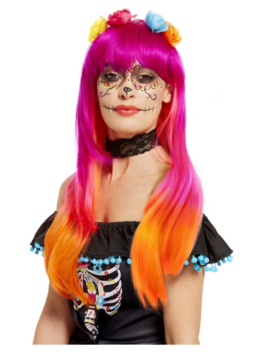 Day of the Dead Wig Orange Wholesale
