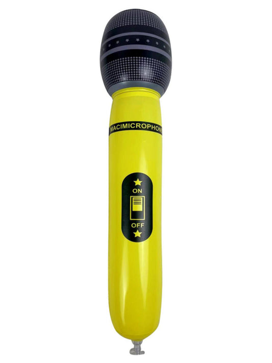 Inflatable Microphone, Neon Yellow Wholesale