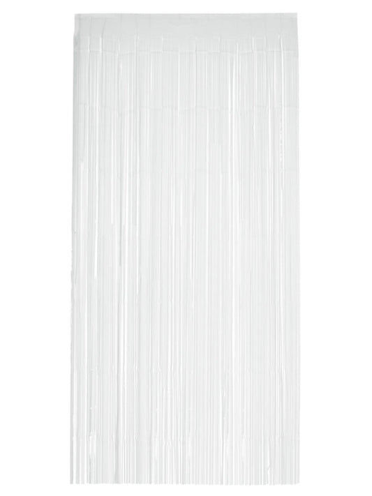Matt Fringe Curtain Backdrop, White Wholesale