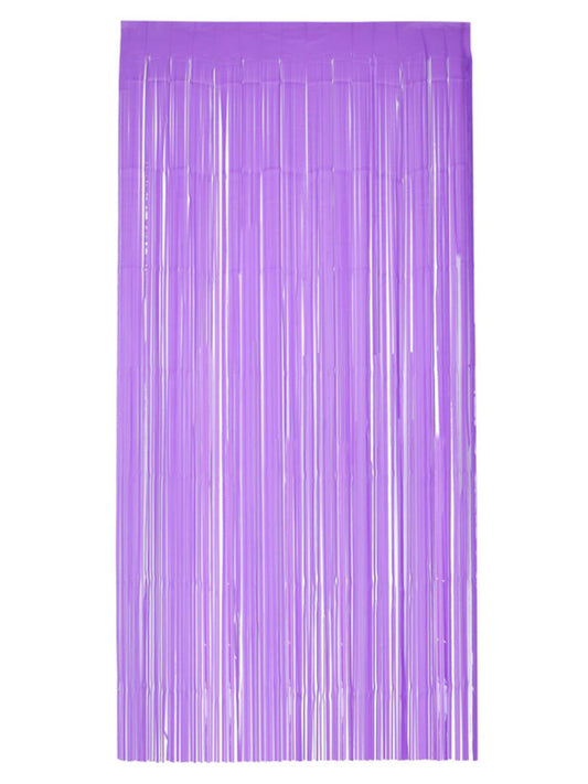 Matt Fringe Curtain Backdrop, Purple Wholesale