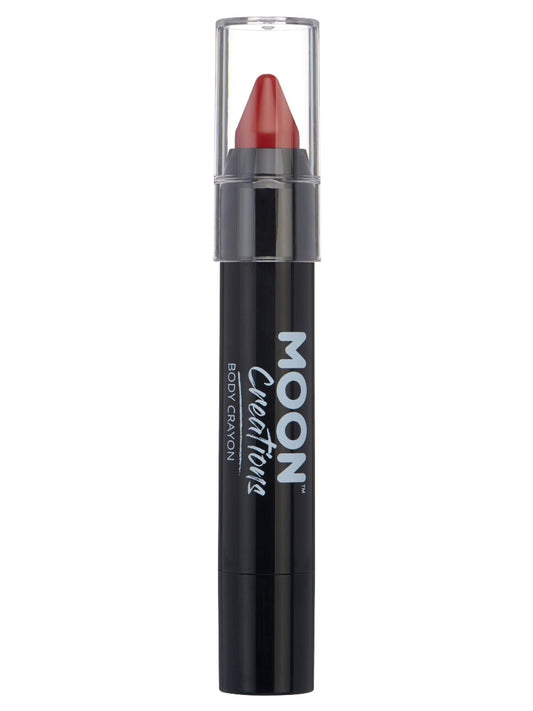 Moon Creations Body Crayons, Red, 3.2g Single