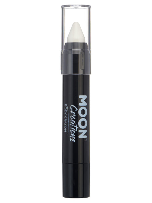 Moon Creations Body Crayons, White, 3.2g Single