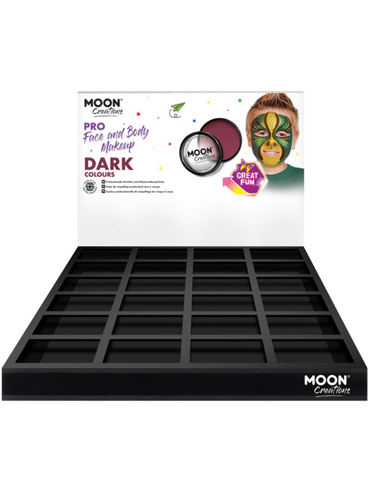 Moon Creations Pro Face Paint Cake Pot, CDU Darks (no stock)